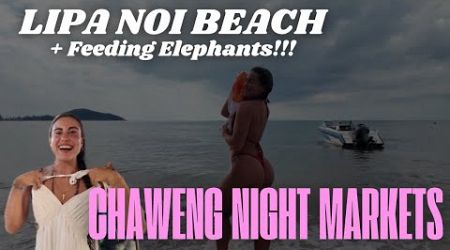 Thailand&#39;s SECRET Paradise! + Koh Samui Night Markets + Elephant Feeding!