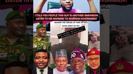 ANOTHER SIMON EKPA&#39;s LOOK ALIKE GIVES N!GER!AN GOVERNMENT UNTIL 1ST/JAN/2025 TO FREE NNAMDI KANU OR