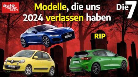 Auf Wiedersehen! Diese Modelle haben uns 2024 verlassen | auto motor und sport