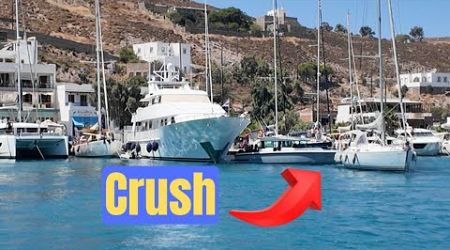 BOATS CRUSHES in Greek Island - Fight for Parking Spot