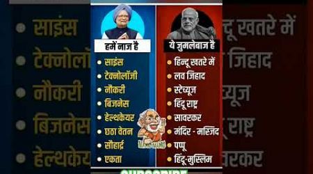 Manmohan Singh. VS Narendra Modi #trending #bjp #congress #politics #popular