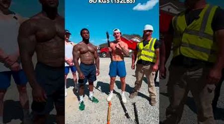 Bodybuilder VS Construction Worker #shorts