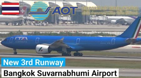 Bangkok Suvarnabhumi New Runway Morning Rush Hour | Plane Spotting