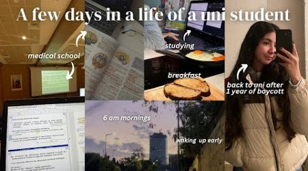 A few days in a life of a uni student 