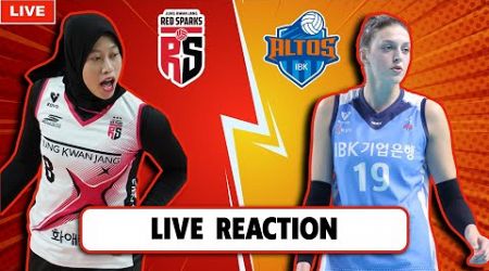 LIVE REACTION RED SPARKS VS IBK ALTOS, KOREA V LEAGUE