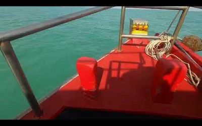 Boat to Koh Mae Ko Blue Lagoon Island Koh Samui Timelapse