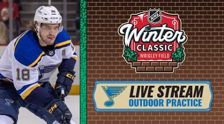 St. Louis Blues practice on iconic Wrigley Field