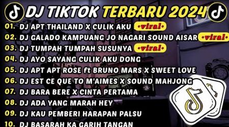 DJ TIKTOK TERBARU 2024 - DJ APT THAILAND X CULIK AKU DONG 