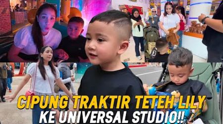 PERDANA KE UNIVERSAL STUDIO!! CIPUNG EXCITED!! NAGITA NGASUH SEHARIAN RAFATHAR CIPUNG LILY!!!