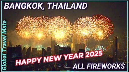 Amazing New Year Fireworks 2025 From Bangkok 