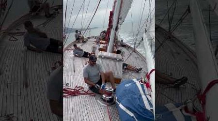 Welcome aboard on a 1923 Sailboat sailing as a kid! #northsails #jclass #sailing #watersport