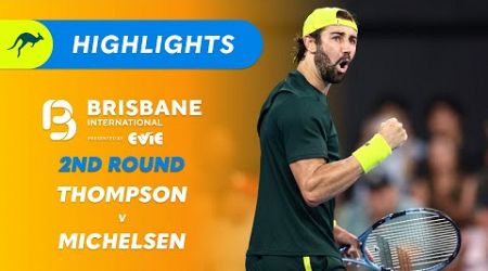 Jordan Thompson v Alex Michelsen - Brisbane International Highlights | Wide World of Sports