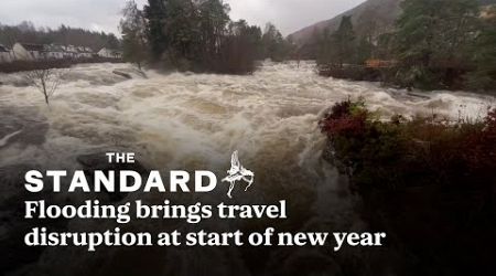 Flooding brings travel disruption at start of new year