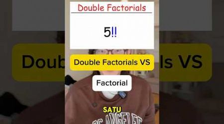 Apa sih Double Factorials? #belajarsemenit #itb #matematika #math #education