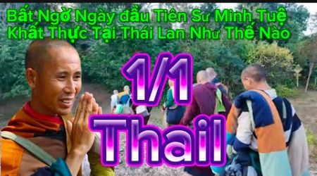 Ngày đầu khất thực tại Thailand Sư Minh Tuệ Và Các Sư Nhỏ Như Thế Nào