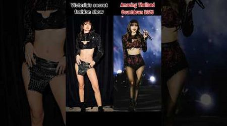 LISA IN BLACK OR RED? Victoria&#39;s secret fashion show vs Amazing Thailand Countdown 2025❤️‍