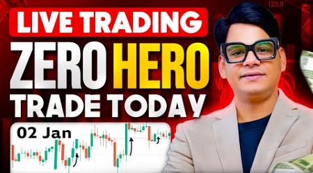 02 JAN Nifty Zero Hero Trading Live Trading Today #trading #nifty #livetrading #vinbull #stockmarket