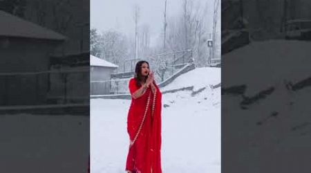 Enjoying snowfall 