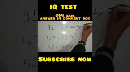 IQ test #rap #music #hiphop #freestyle #live #maths #mathiqtest #iqtest #education #iqtestonline