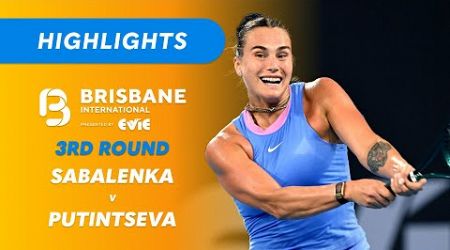 Aryna Sabalenka v Yulia Putintseva - Brisbane International Highlights | Wide World of Sports