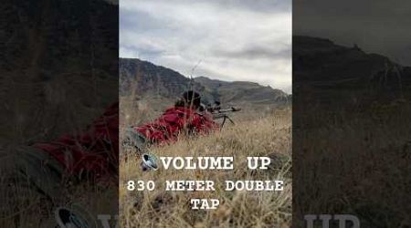 830 meter double tat with accuracy international #longrangeshooting #sniper #trickshots #sniping