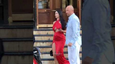 Exuberant beautiful red dress lady walking through Monaco #billionaire #monaco #luxury#lifestyle#fyp