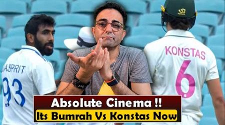 Jasprit Bumrah ice cold stare Sam Konstas dismissing Usman Khawaja. ABSOLUTE CINEMA IN SYDNEY. 