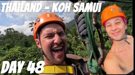 Ziplines and Fireshows In Koh Samui! Day 48 In SE Asia