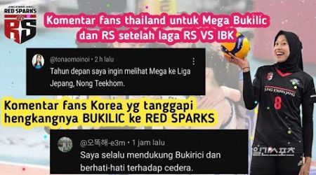 Komentar fans thailand dan korea untuk mega bukilic dan red sparks #megatron #volikorea