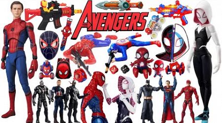 Marvel Spider Man series unboxing, popular Spider Man action dolls, Marvel popular electric toy guns