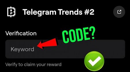 Telegram Trends #2 Blum Video Code |Telegram Trends #2 Blum Today Verification Keyword