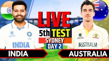 India vs Australia, 5th Test, Day 2 | IND vs AUS Live Match | Live Cricket Match Today, 1st Session