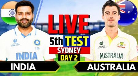 India vs Australia, 5th Test, Day 2 | IND vs AUS Live Match | Live Cricket Match Today, 3rd Session