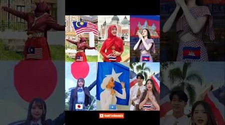 Flag Trend Malaysia Japan Thailand Cambodia #fyp #trend #flag #trendingshort