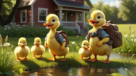 Five Little Ducks Back To School | Preschool Education | Fun Learning | #nurseryrhymes