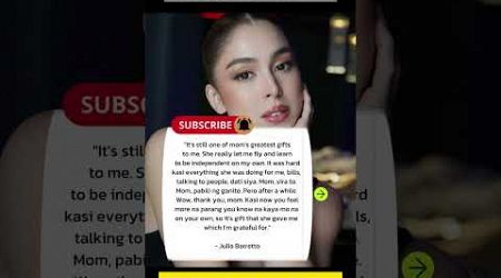 AGREE KA BA SA SINABI NI MS JULIA BARRETTO? #viralvideo #funny #entertainment