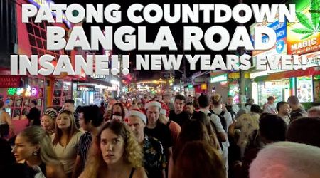 INSANE!! Patong Beach and Bangla Road New Years Countdown 2025 | Phuket Thailand 