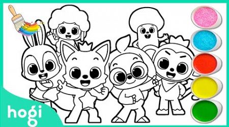 Coloring Hogi! Pinkfong | Easy &amp; Popular Coloring Art for Kids | All Characters