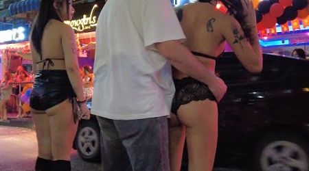 Pattaya Soi 6. Grandpa loves bar girls. Thailand 2025. พัทยาซอย6 คุณปู่ชอบสาวบาร์ ประเทศไทย 2568