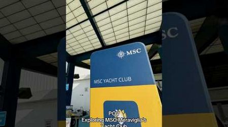 MSC Yacht Club on the MSC Meraviglia #msc #nyccruise #brooklyn #msccruises #mscyachtclub #meraviglia