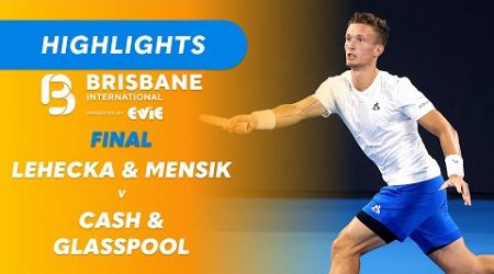 Lehecka &amp; Mensik v Cash &amp; Glasspool - Brisbane International Men&#39;s Doubles Final Highlights | WWOS