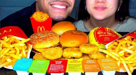 ASMR MCDONALDS MUKBANG WITH MY WIFE 먹방 MOST POPULAR FOOD CHICKEN NUGGETS OREO MCFLURRY HASH BROWNS