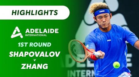 Denis Shapovalov v Zhang Zhizhen - Adelaide International Highlights | Wide World of Sports