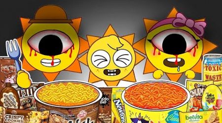 SPRUNKI ASMR - Mr. Sun Family Horror Versions Convenience Store Food | Incredibox Sprunki Animation