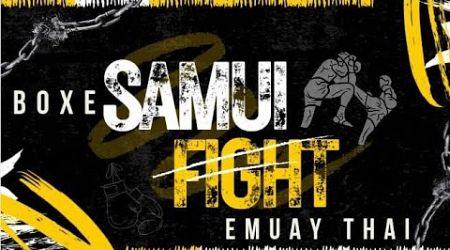 Samui Fight oficial está ao vivo! Muay Thai trabalho de chute na coxa lowkick