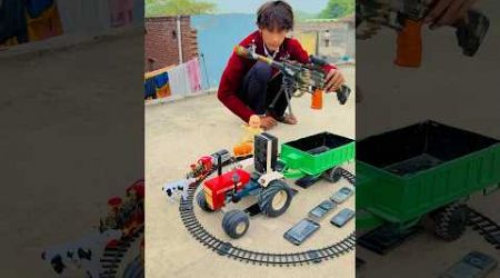 #tractor #train #bridge #crossing #viralshorts #shorts #popular #ytshortsindia #automobile