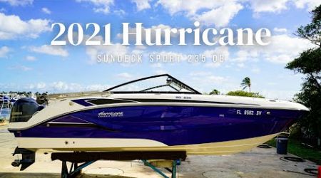 2021 Hurricane Sundeck Sport 235 OB | Blue Top Yachting