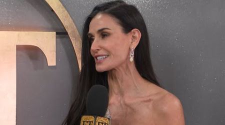 Demi Moore REACTS to Daughters Celebrating Her Golden Globes WIN! (Exclusive)