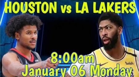 HOUSTON vs LA LAKERS I LIVE SCORES PLAY-BY-PLAY AND COMMENTARY