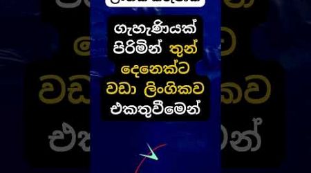 හම්බෝ වෙන දෙ හිතාගන්නවත් බෑ 